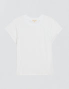 White raglan t-shirt on a white background