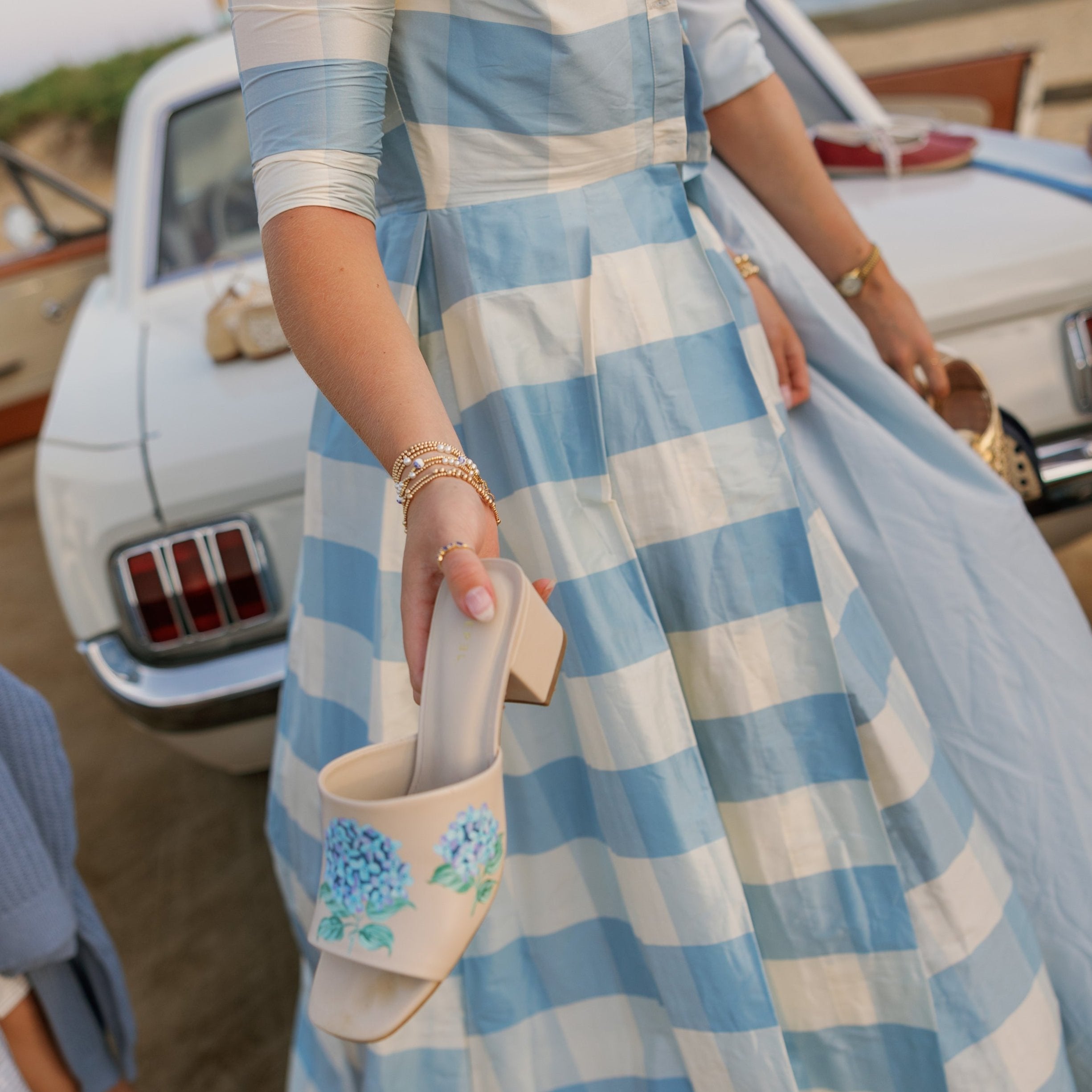 Hand-Painted Hydrangea Heels – For Now