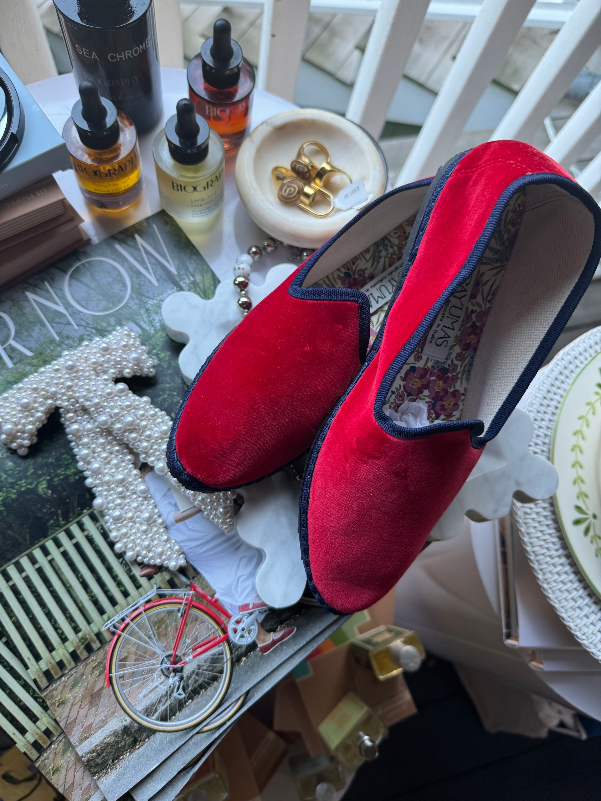 New Tom Ford Nicolas Velvet Loafers Cranberry Size 7UK/8US Tom Ford - Black Velvet Loafer | Mitchell Stores main image 2