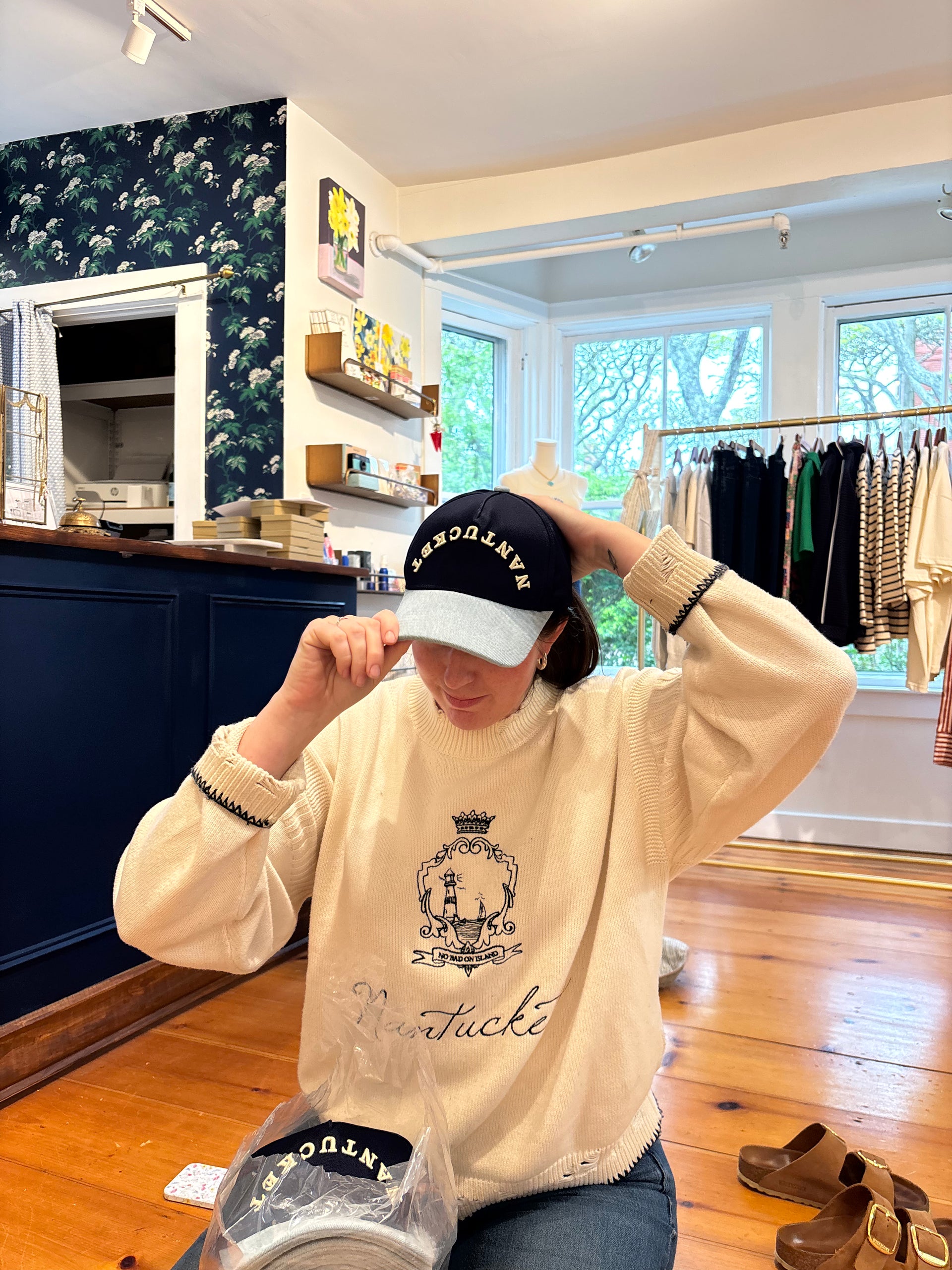 NEW ENGLAND CAP ナンタケット　キャップ　USA製 Nantucket Upside Down Hat – For Now
