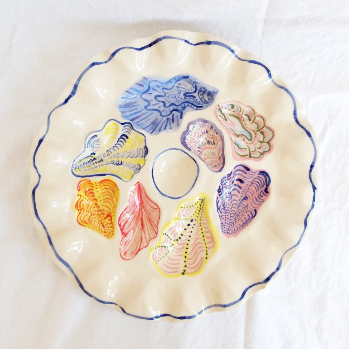 Under the Sea Oyster Plate